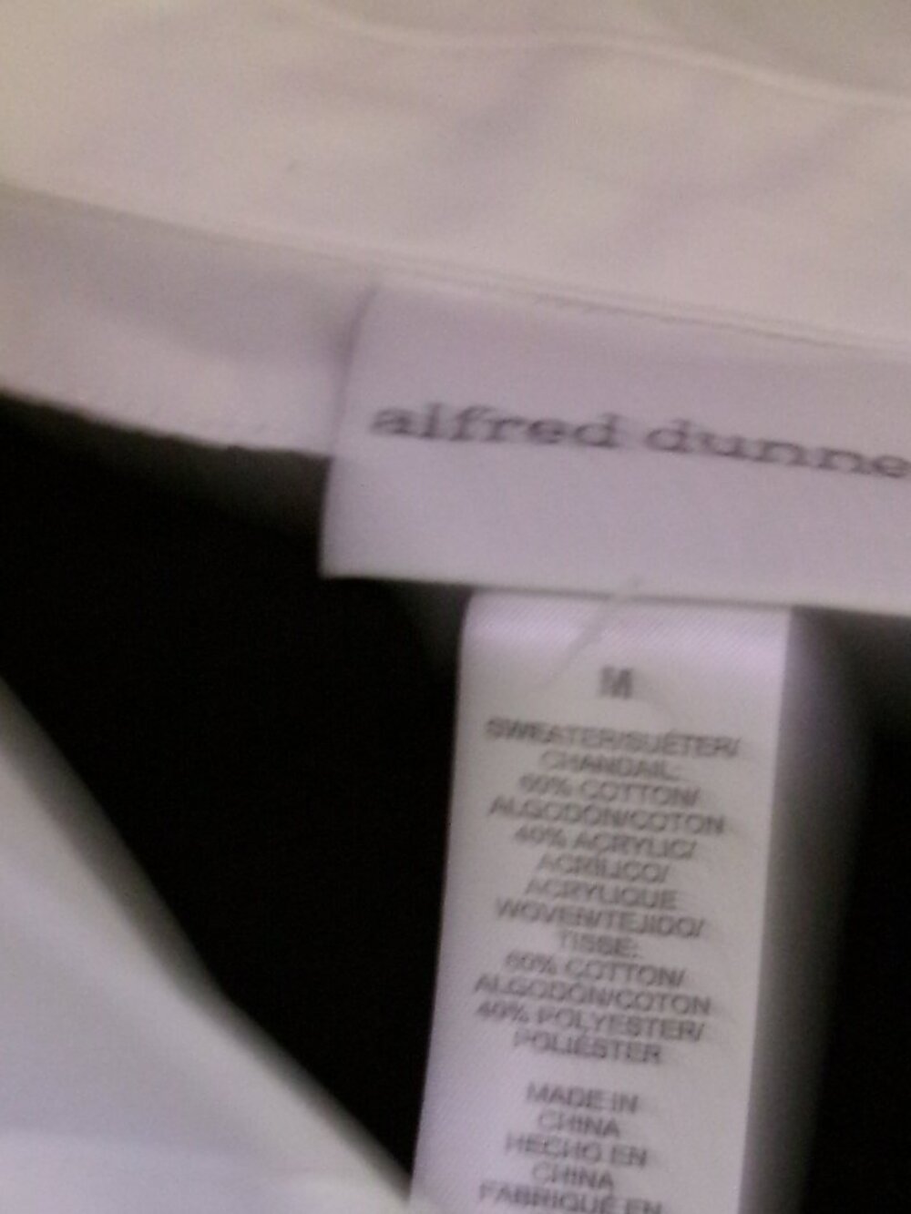 NWOT Alfred Dunner Medium Twofer Sweater with Metallic Floral Embellishments - Picture 4 of 7